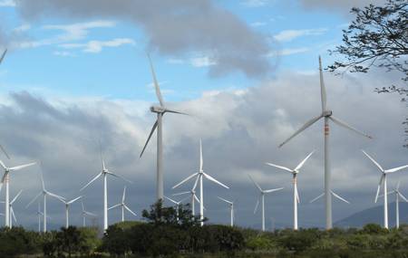 Wind turbines in Oaxaca